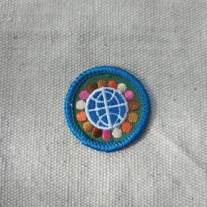 Girl Scout Worlds to Explore Badge Vintage Patch 63